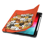 smart auto on and off features case with Cute Cats design - swap