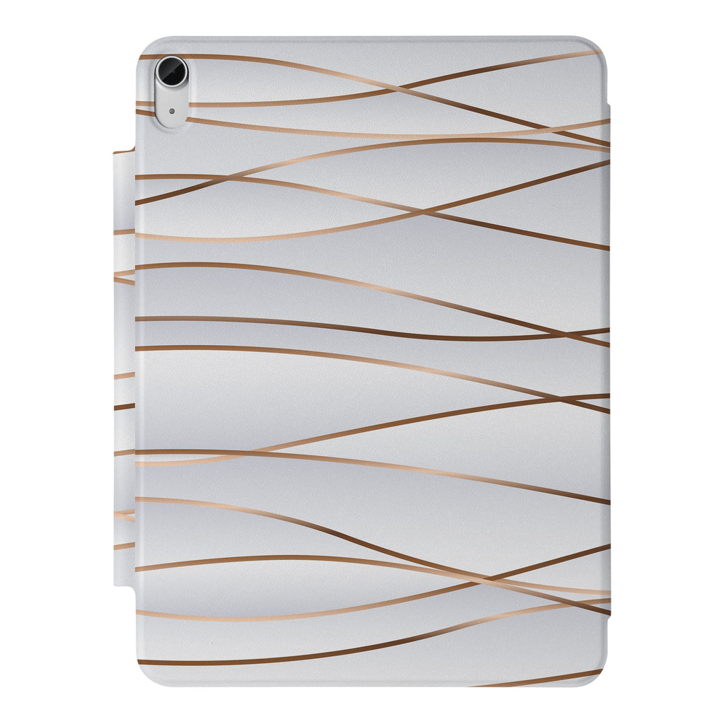 the VistaCase Personalized iPad Slim Fit Case with Luxury design,  Crafted with a durable fabric exterior and a soft interior lining.