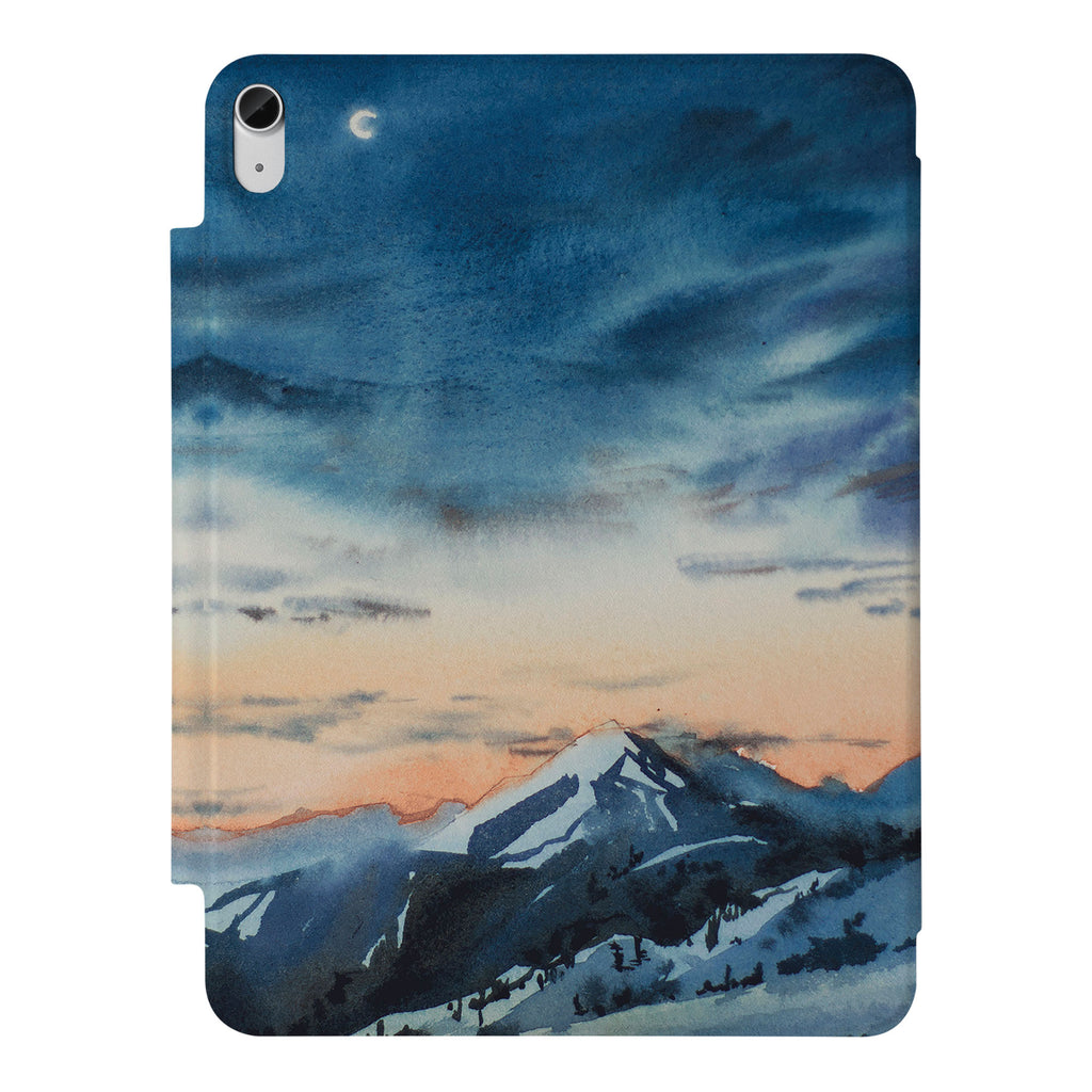 the VistaCase Personalized iPad Slim Fit Case with Landscape design,  Crafted with a durable fabric exterior and a soft interior lining.