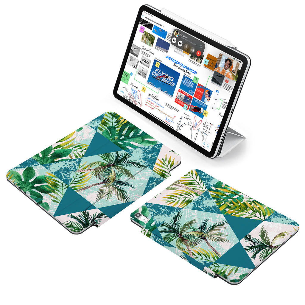 the VistaCase Personalized iPad Slim Fit Case with Tropical Leaves design,  Made to order, you can personalize it further by adding a monogram or your signature to the design, making it the perfect personalized gift.