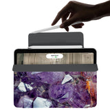 the VistaCase Personalized iPad Slim Fit Case with Crystal Diamond design,  The case includes built-in storage and a cutout for easy magnetic attachment of your Pencil, ensuring it's always within reach.