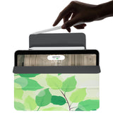 the VistaCase Personalized iPad Slim Fit Case with Leaves design,  The case includes built-in storage and a cutout for easy magnetic attachment of your Pencil, ensuring it's always within reach.