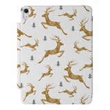 the VistaCase Personalized iPad Slim Fit Case with Christmas design,  Crafted with a durable fabric exterior and a soft interior lining.