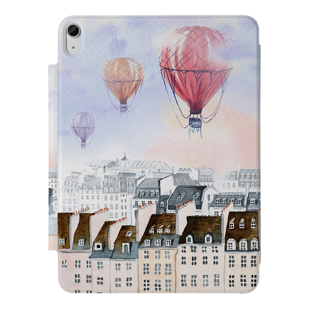 the VistaCase Personalized iPad Slim Fit Case with Travel design,  Crafted with a durable fabric exterior and a soft interior lining.