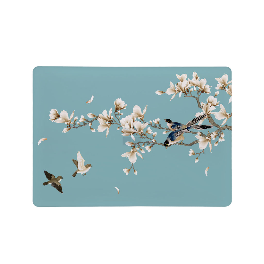 Add your name, company name, signature to this Front Personalized microsoft surface laptop Case Birds design