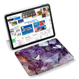 the VistaCase Personalized iPad Slim Fit Case with Crystal Diamond design,  Designed with convenience in mind, the case automatically wakes your iPad when opened and puts it to sleep when closed.