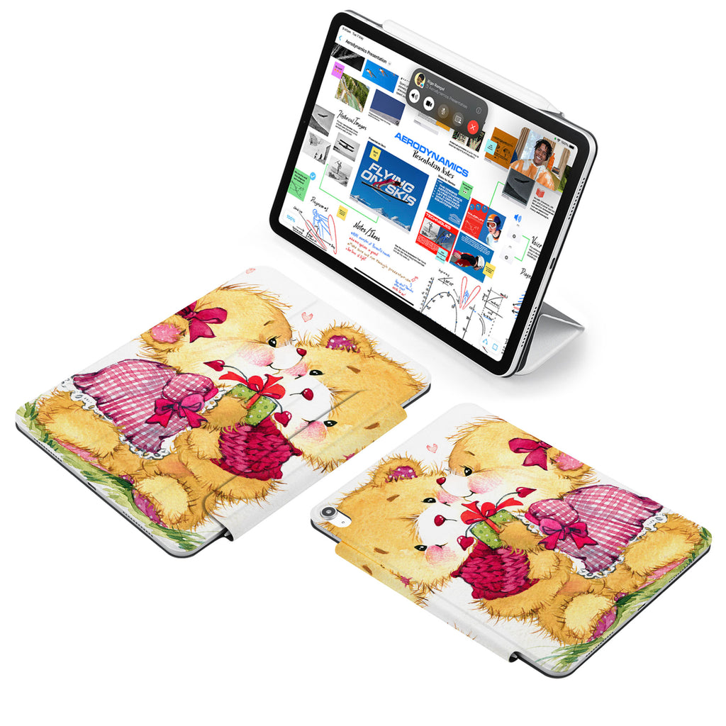 the VistaCase Personalized iPad Slim Fit Case with Bear design,  Made to order, you can personalize it further by adding a monogram or your signature to the design, making it the perfect personalized gift.