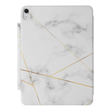 the VistaCase Personalized iPad Slim Fit Case with Marble 2020 design,  Crafted with a durable fabric exterior and a soft interior lining.
