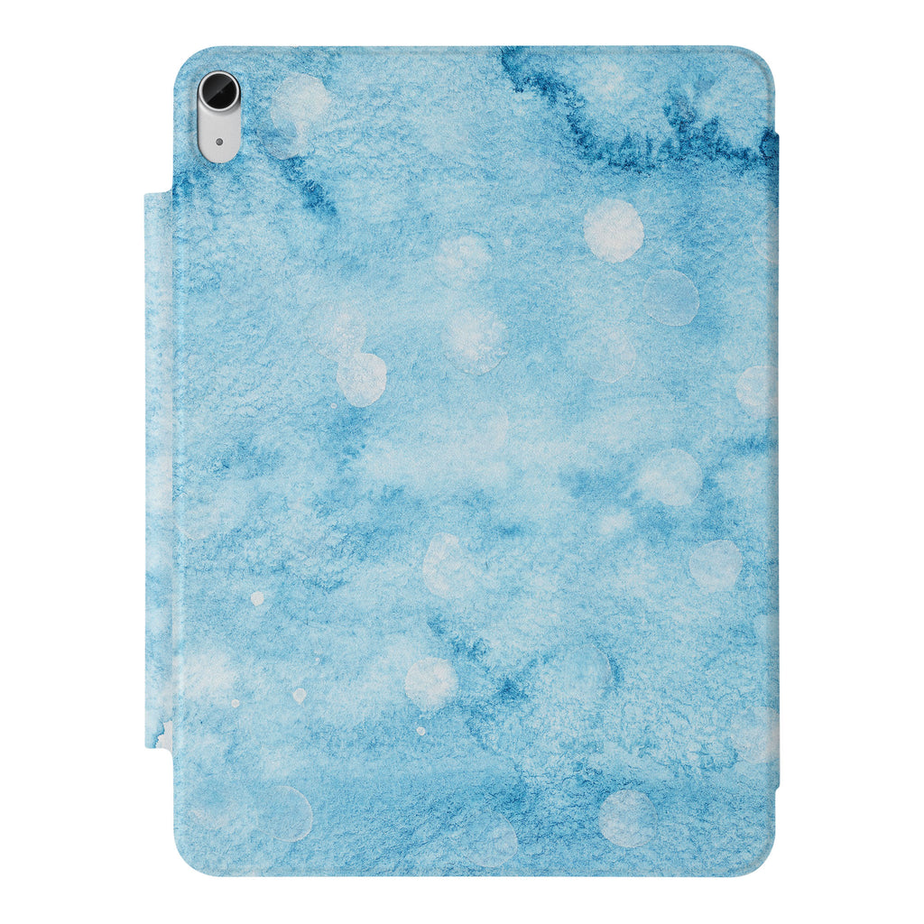 the VistaCase Personalized iPad Slim Fit Case with Winter design,  Crafted with a durable fabric exterior and a soft interior lining.