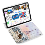 the VistaCase Personalized iPad Slim Fit Case with Travel design,  Designed with convenience in mind, the case automatically wakes your iPad when opened and puts it to sleep when closed.