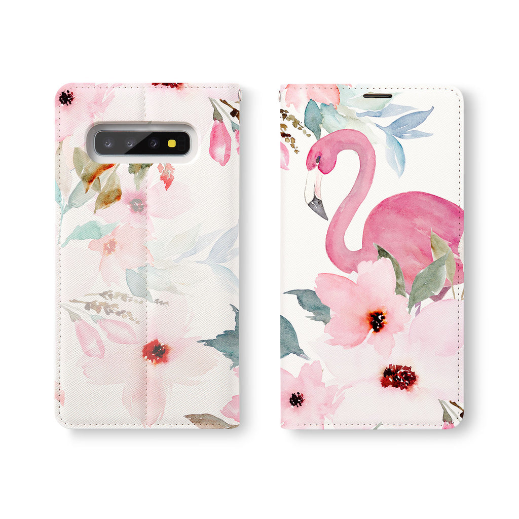 Personalized Samsung Galaxy Wallet Case with Flamingos desig marries a wallet with an Samsung case, combining two of your must-have items into one brilliant design Wallet Case.