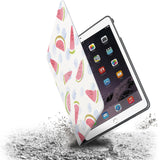 Drop protection from the personalized iPad folio case with Fruit Red design
