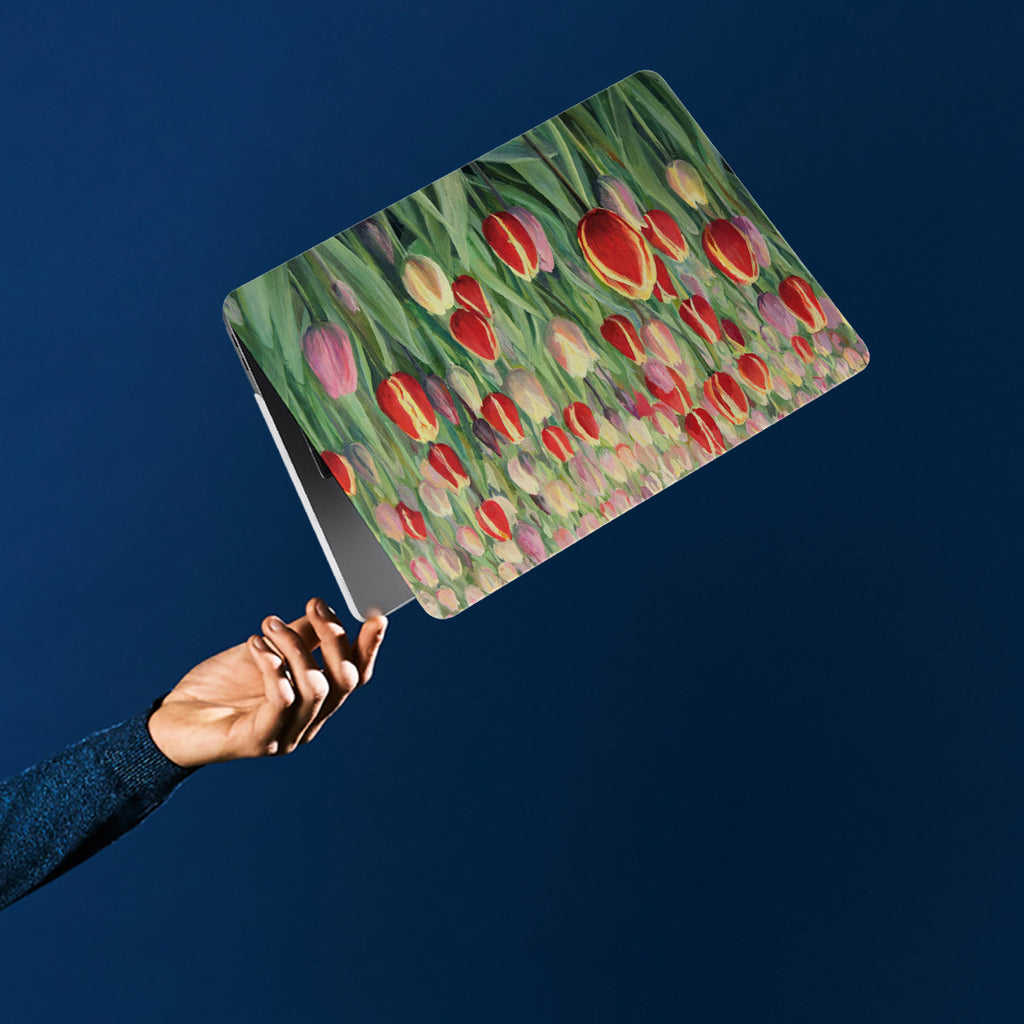 personalized microsoft laptop case features a lightweight two-piece design and Oil Painting Abstract print