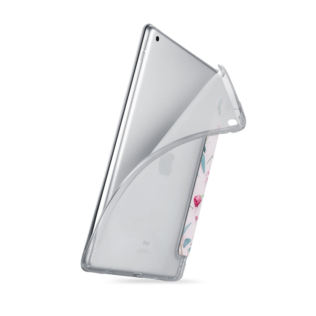 iPad SeeThru Casd with Flat Flower 2 Design