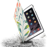 Drop protection from the personalized iPad folio case with Pink Flower design
