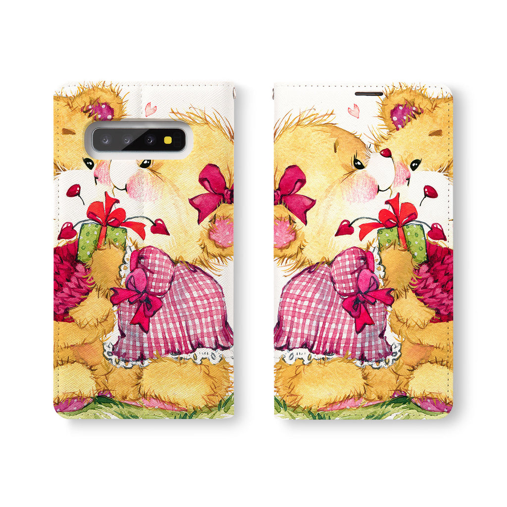 Personalized Samsung Galaxy Wallet Case with CuteBear desig marries a wallet with an Samsung case, combining two of your must-have items into one brilliant design Wallet Case.