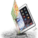 Drop protection from the personalized iPad folio case with Watercolor Flower design