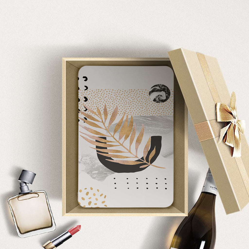 Personalized Samsung Galaxy Tab Case with Marble Flower design in a gift box