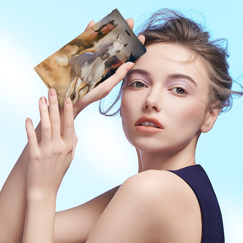 Personalized iPhone Wallet Case with Horse desig marries a wallet with an Samsung case, combining two of your must-have items into one brilliant design Wallet Case.