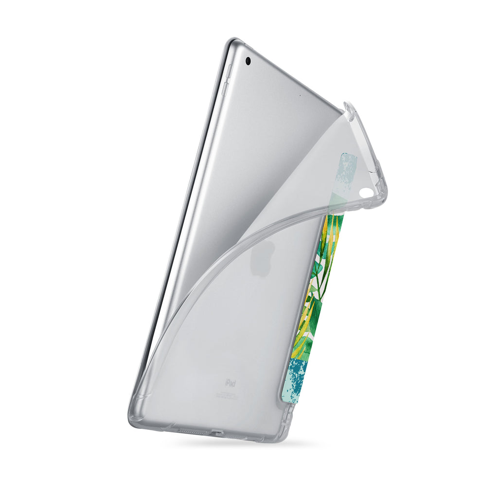 iPad SeeThru Casd with Tropical Leaves Design
