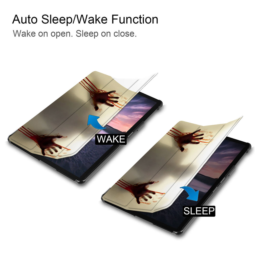 It automatically wakes your iPad when opened and sends it to sleep when closed