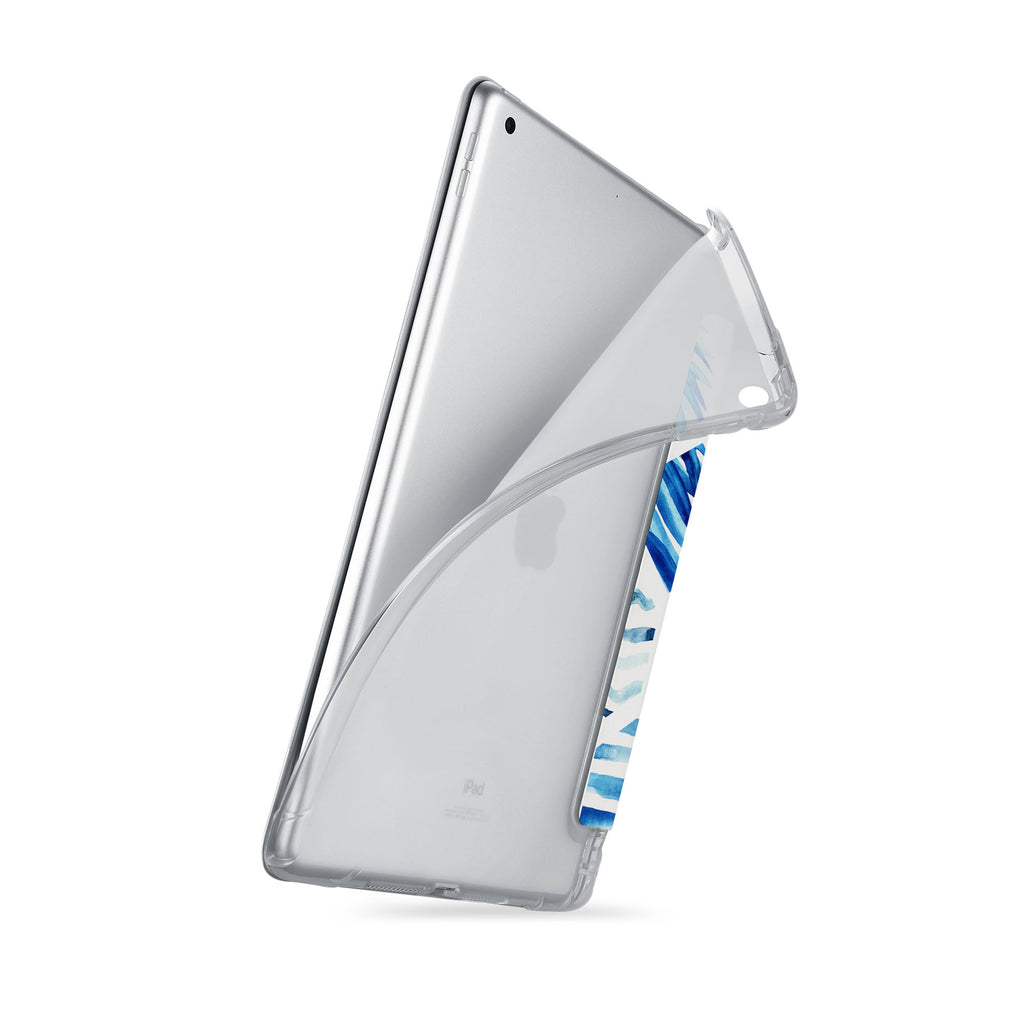 iPad SeeThru Casd with Geometric Flower Design