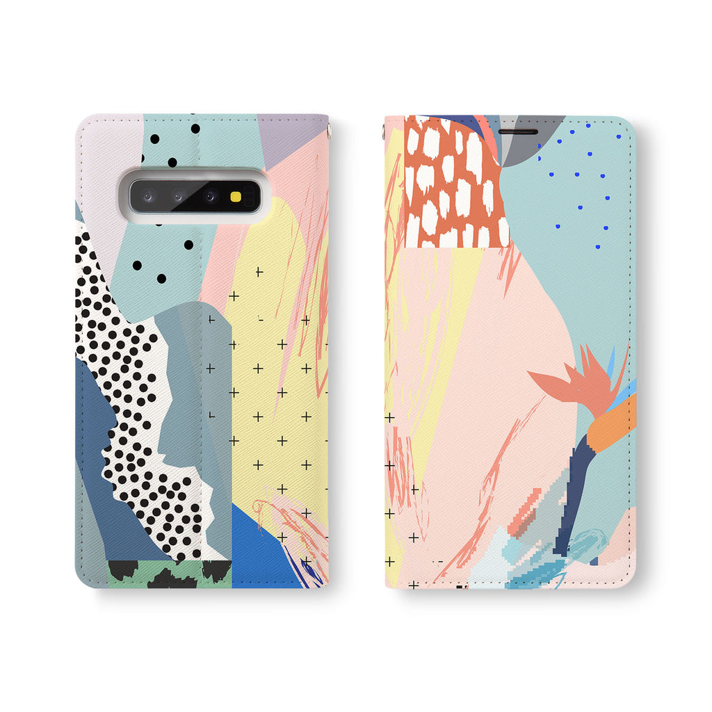 Personalized Samsung Galaxy Wallet Case with Abstract2 desig marries a wallet with an Samsung case, combining two of your must-have items into one brilliant design Wallet Case.