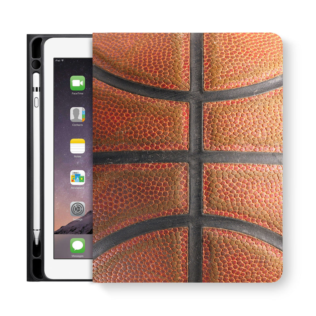 frontview of personalized iPad folio case with 3 design