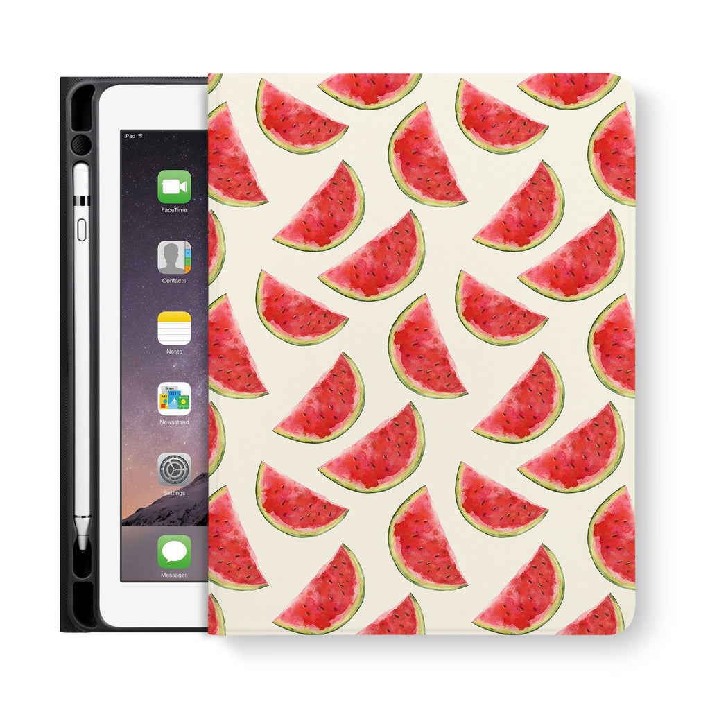 frontview of personalized iPad folio case with 5 design