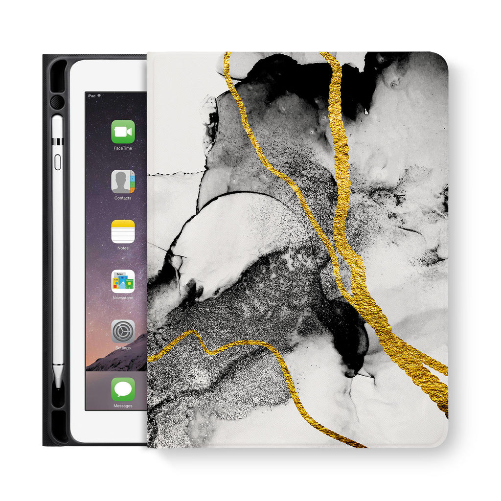 frontview of personalized iPad folio case with 04 design