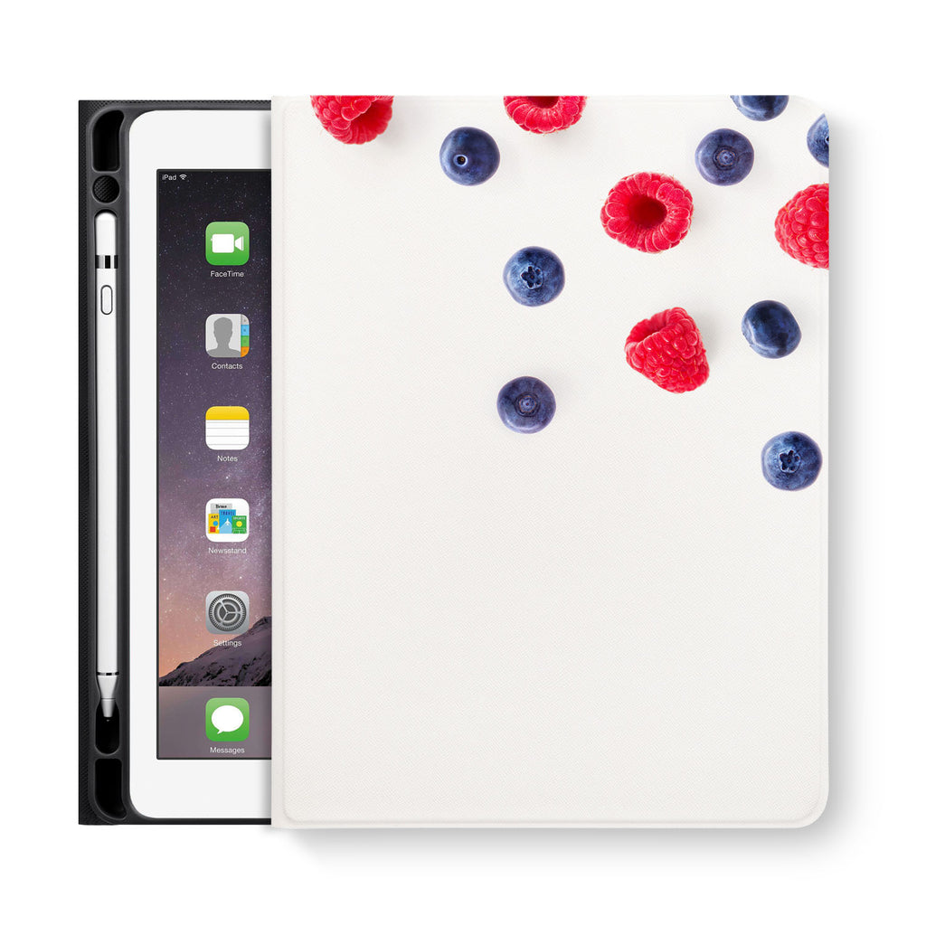 frontview of personalized iPad folio case with 4 design