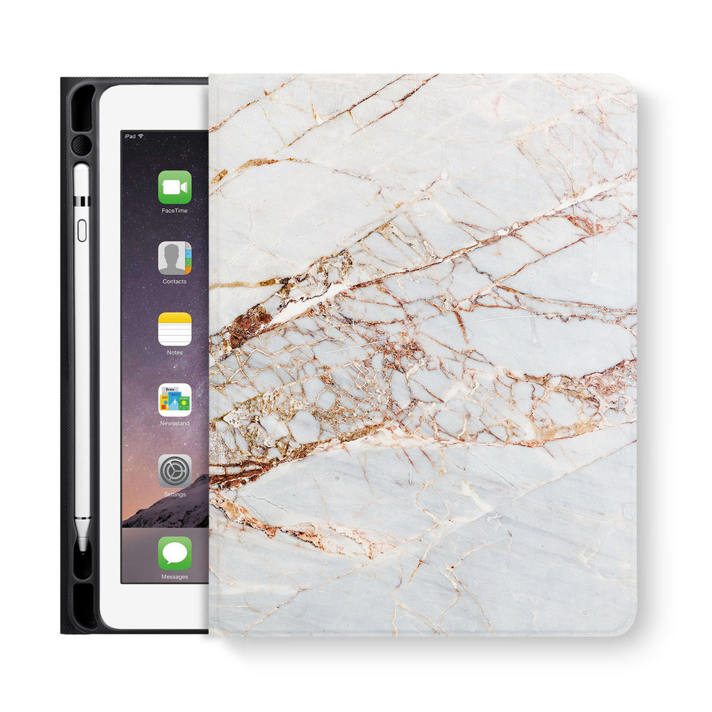 frontview of personalized iPad folio case with 04 design