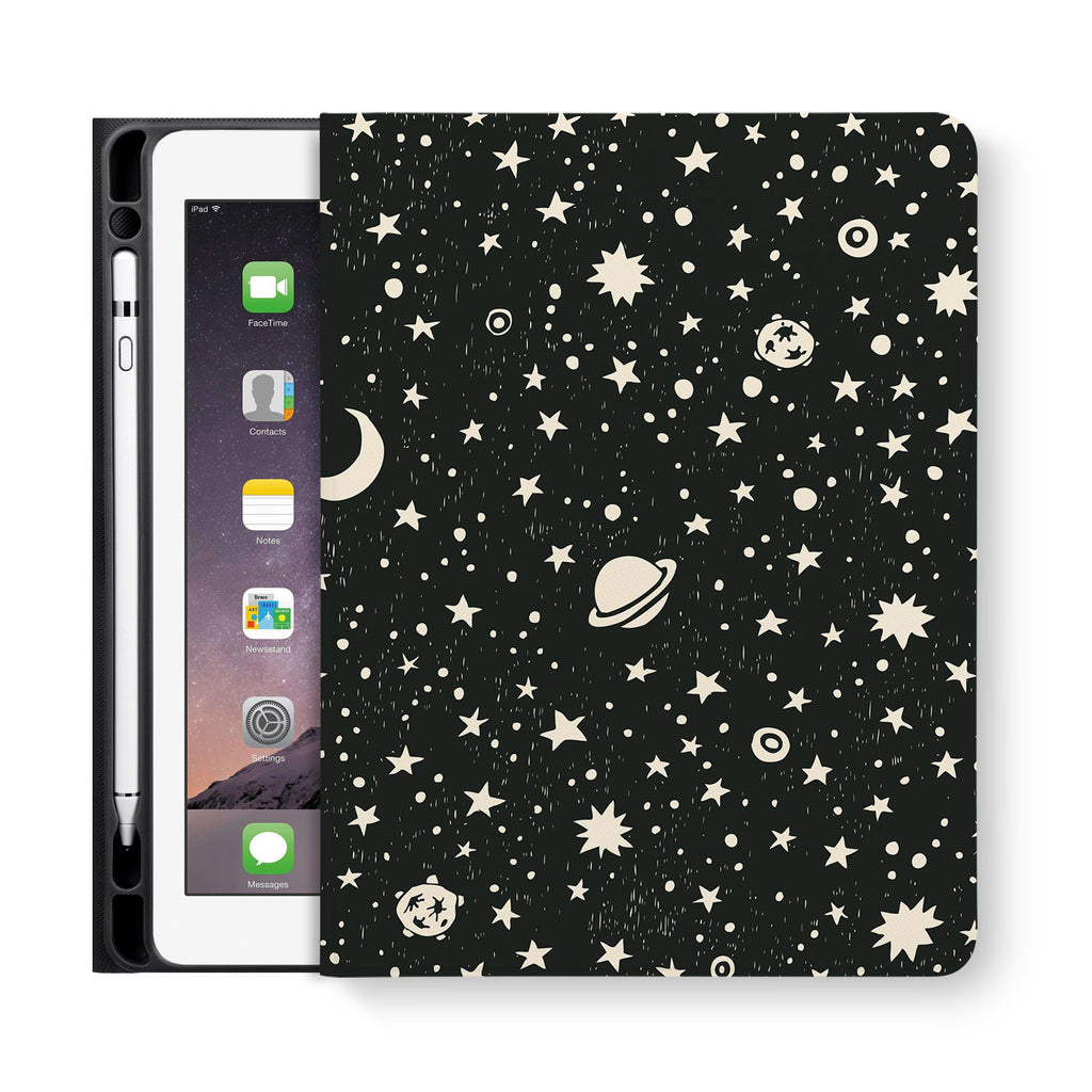frontview of personalized iPad folio case with 1 design