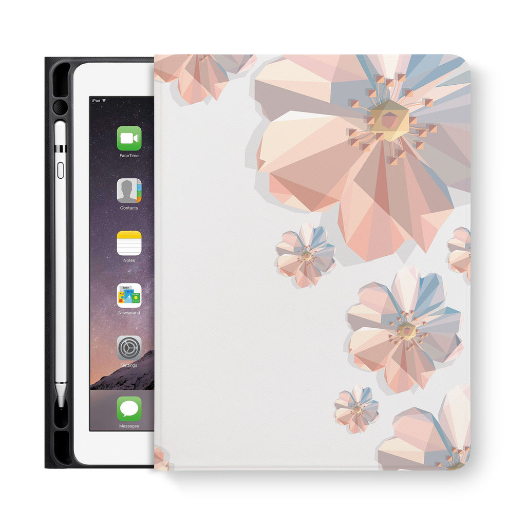 frontview of personalized iPad folio case with 5 design