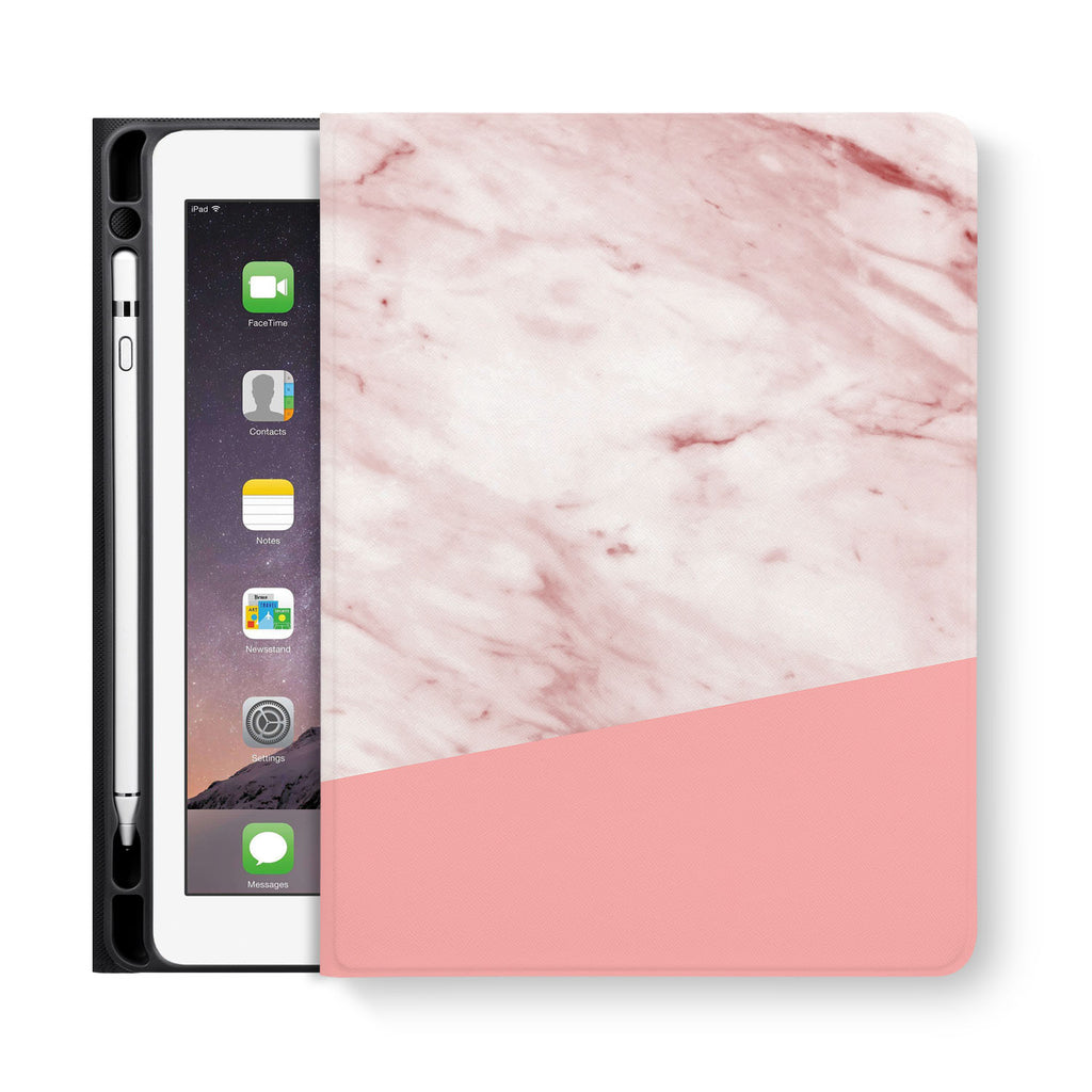 frontview of personalized iPad folio case with 4 design