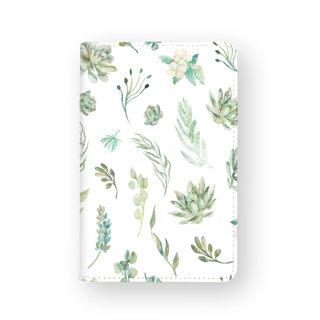 front view of personalized RFID blocking passport travel wallet with 04 design