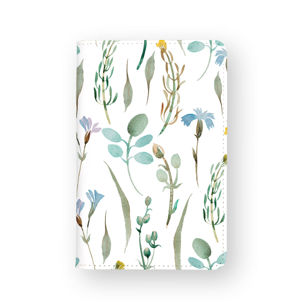 front view of personalized RFID blocking passport travel wallet with 06 design