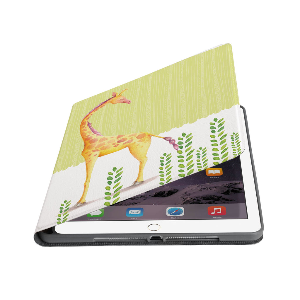 Auto wake and sleep function of the personalized iPad folio case with Cute Animal 2 design