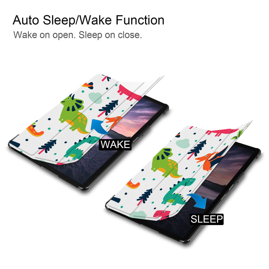 It automatically wakes your iPad when opened and sends it to sleep when closed