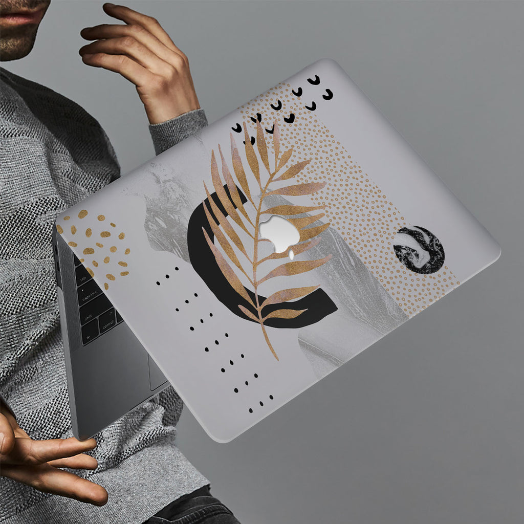 hardshell case with Marble Flower design holds up to scratches, punctures, and dents