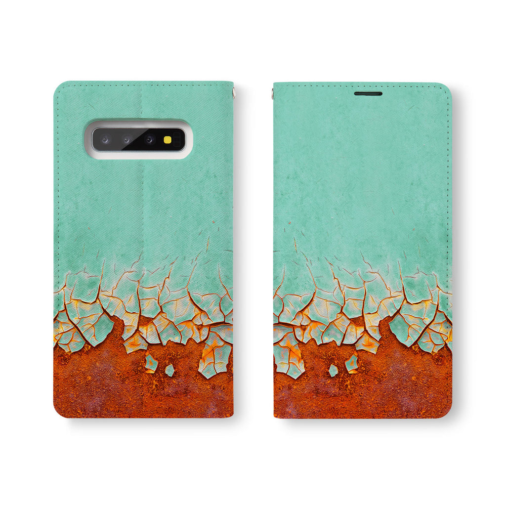 Personalized Samsung Galaxy Wallet Case with RustedMetal desig marries a wallet with an Samsung case, combining two of your must-have items into one brilliant design Wallet Case.