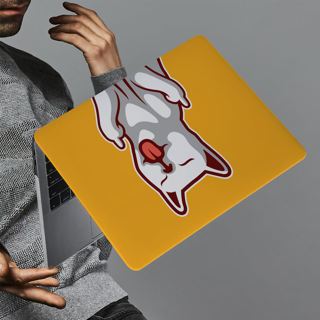 hardshell case with Cat Fun design holds up to scratches, punctures, and dents