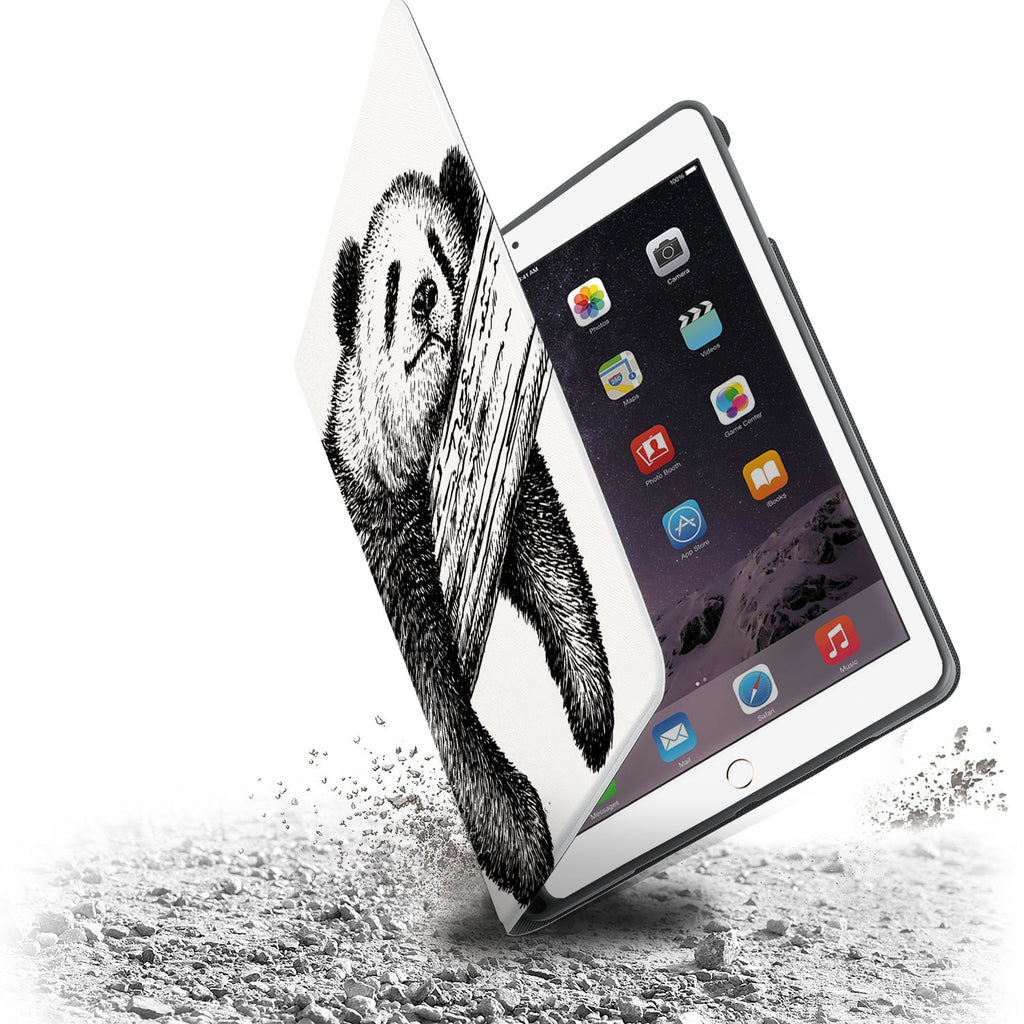 Drop protection from the personalized iPad folio case with Cute Animal design