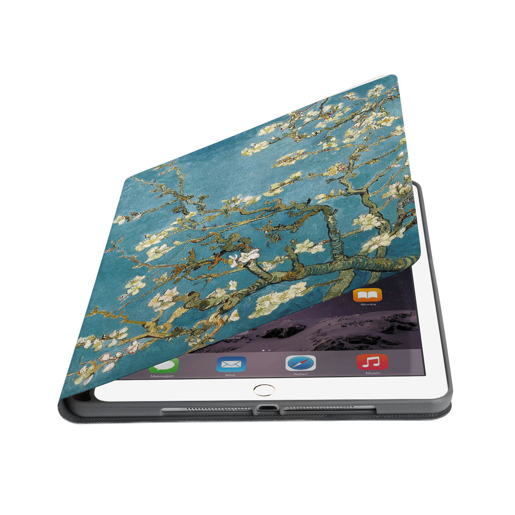 Auto wake and sleep function of the personalized iPad folio case with Oil Painting design
