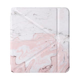 front view of personalized Kobo case with Pink Marble design