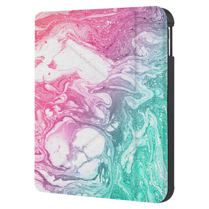 swap front and back view of personalized KOBO case and Abstract Oil Painting design