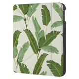 swap front and back view of personalized KOBO case and Green Leaves design