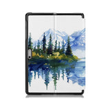 the back side of Personalized Microsoft Surface Pro and Go Case with Watercolor View design