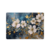 Add your name, company name, signature to this Front Personalized microsoft surface laptop Case Flower Art design