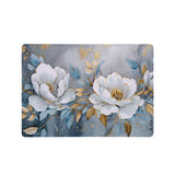 Add your name, company name, signature to this Front Personalized microsoft surface laptop Case Flower Art design